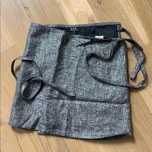 APC Metallic Wrap Miniskirt